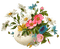 Kaz_Creations Flowers Deco Flower Colours Vase - PNG gratuit GIF animé