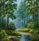 Rena Hintergrund Forest Bach background