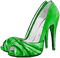 soave deco shoe fashion  black white green - png gratis GIF animado