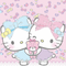 Soeurs fond hello kitty background sisters - безплатен png анимиран GIF
