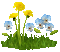 Frühling, Blumen, Gras, Flowers - GIF animado grátis Gif Animado