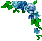 Animated.Roses.Blue - By KittyKatLuv65 - Free animated GIF Animated GIF