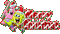 spongebob partick star merry text red glitter - GIF animado grátis Gif Animado