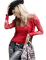Kaz_Creations Woman Femme Red Hat - PNG gratuit GIF animé