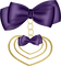purple-gold-heart-decoration - PNG gratuit GIF animé