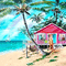 fondo playa tropical gif dubravka4 - 免费动画 GIF 动画 GIF