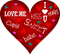 Kaz_Creations Love Heart Valentines - ingyenes png animált GIF
