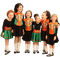 Kaz_Creations Irish Baby Enfant Child Girl Friends Dancing Dancers - PNG gratuit GIF animé