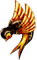 soave deco steampunk bird brown orange - 免费PNG 动画 GIF