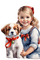 loly33 enfant chien noël - Free PNG Animated GIF