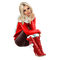 Woman Christmas Red White - Bogusia - nemokama png animuotas GIF