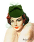 vintage woman - PNG gratuit GIF animé