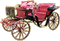 Pink Horse Carriage - Besplatni animirani GIF animirani GIF