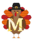 Lettre M. Thanks giving - kostenlos png Animiertes GIF