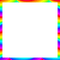 rainbow frame - PNG gratuit GIF animé