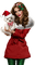Kaz_Creations Colour Girls Christmas Noel Dog Pup - gratis png animerad GIF