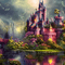 kikkapink background fantasy castle - PNG gratuit GIF animé