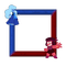 Small Blue/Red Frame - ingyenes png animált GIF