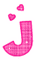 Kaz_Creations Animated Alphabet Pink  J - Бесплатный анимированный гифка анимированный гифка