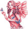 soave woman fantasy fairy butterfly wings pink - безплатен png анимиран GIF