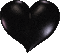 Coeur noir - GIF animé gratuit GIF animé