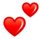 softbank two hearts emoji - PNG gratuit GIF animé