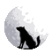 Full Moon Dog - Бесплатни анимирани ГИФ анимирани ГИФ