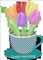 image encre color fleurs edited by me - PNG gratuit GIF animé