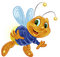 Kaz_Creations Bees Bee - бесплатно png анимированный гифка
