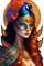 femme masquée portant un masque vénitien - безплатен png анимиран GIF
