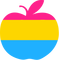 Pan Pride apple - Free PNG Animated GIF