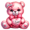 st. Valentine bear by nataliplus - darmowe png animowany gif