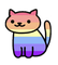 Xenogender pride Neko Atsume cat - бесплатно png анимированный гифка