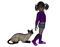 fille chat - kostenlos png Animiertes GIF