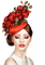 Женщина в шляпе - PNG gratuit GIF animé