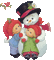minou-deco winter-snowman-child - Free animated GIF Animated GIF