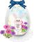 Easter Egg with Bunny - Ücretsiz animasyonlu GIF animasyonlu GIF