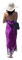 Woman purple dress Nitsa