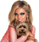 kvinna-woman-ansikte-face-hund-dog - gratis png animeret GIF