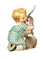 sm3 victorian vintage easter girl child - darmowe png animowany gif