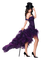 charmille _ femme en violet - Free PNG Animated GIF
