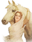 soave woman horse vintage beige brown - png grátis Gif Animado