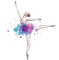 Watercolor ballerina - gratis png animerad GIF