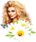 soave woman fashion spring flowers daisy green - 無料png アニメーションGIF