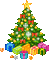 christmas tree with presents - GIF animate gratis GIF animata