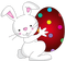 EASTER BUNNY N RED EGG - Free PNG Animated GIF