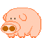 pig schwein porc farm animal animals animaux mignon gif anime animated animation spring summer ete tube fun - GIF animasi gratis GIF animasi