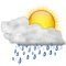 Kaz_Creations Cloud Sun Rain - kostenlos png Animiertes GIF