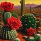 Cacti and Roses - PNG gratuit GIF animé