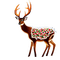 kikkapink winter deer animal - бесплатно png анимированный гифка
